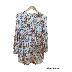 H&M long sleeve floral blouse size US 8